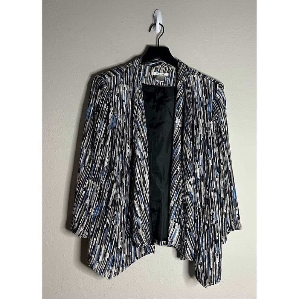 Mona Leah Couture Vintage Open Front Cardigan Size XL